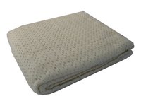 Cream Cellular Blanket - Satin Edged Traditional Blanket (Single)